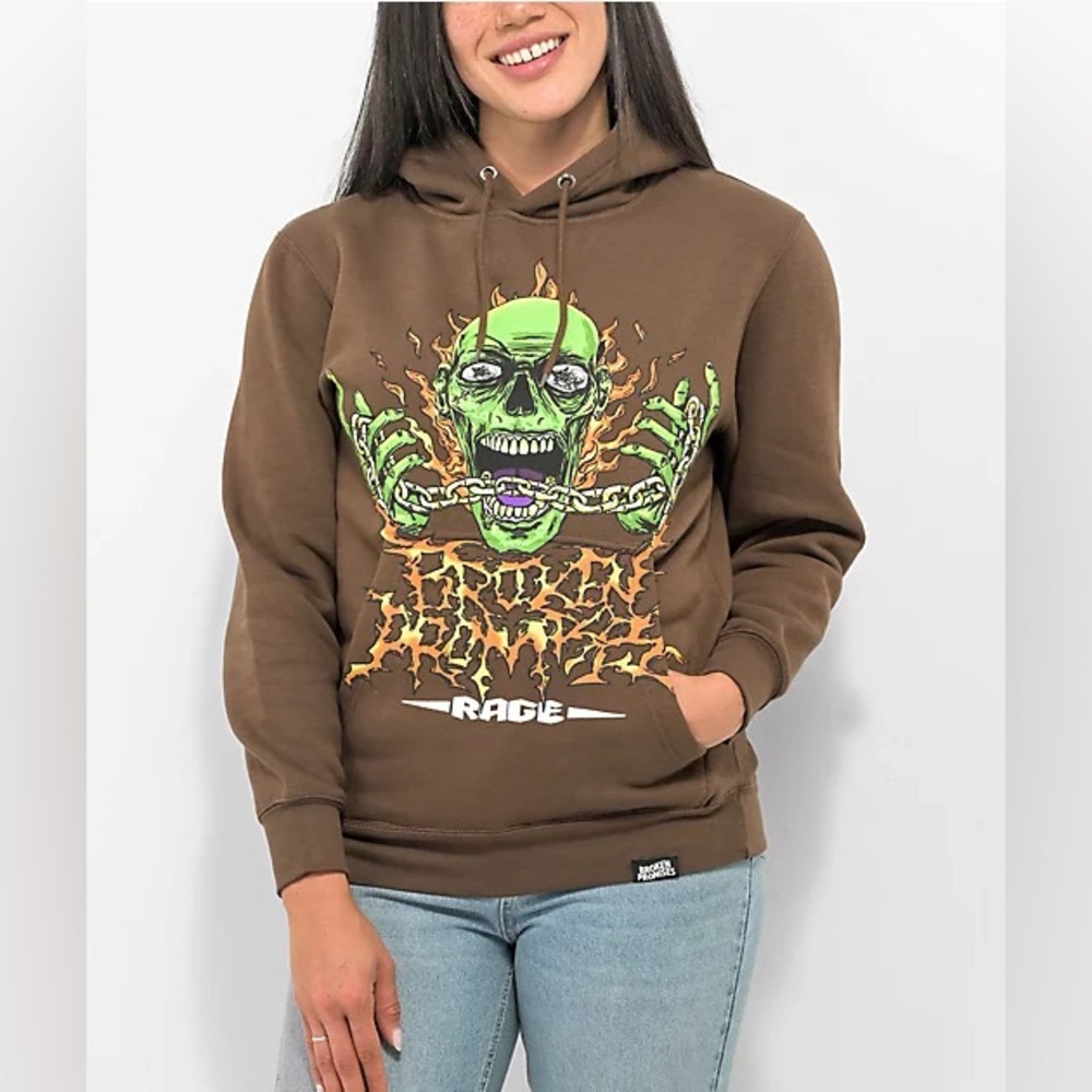 HALLOWEEN 🎃 | BROKEN PROMISES Chained Zombie Hoodie